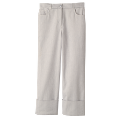 Trousers , Navy - Gabardine