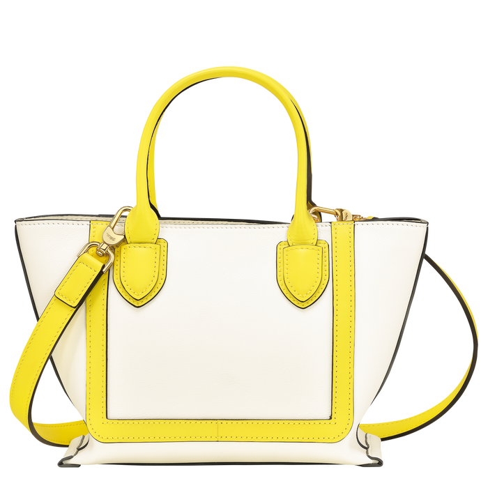 Mailbox Handtasche S, Ecru/Zitrone