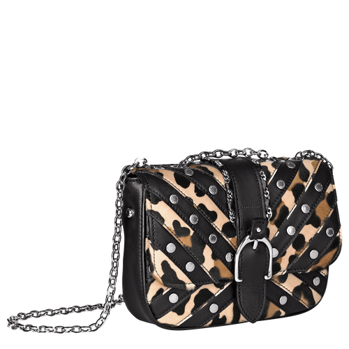 Sac porté épaule, Noir/Panthère Vue 2 de Sac porté épaule, Noir/Panthère, hi-res