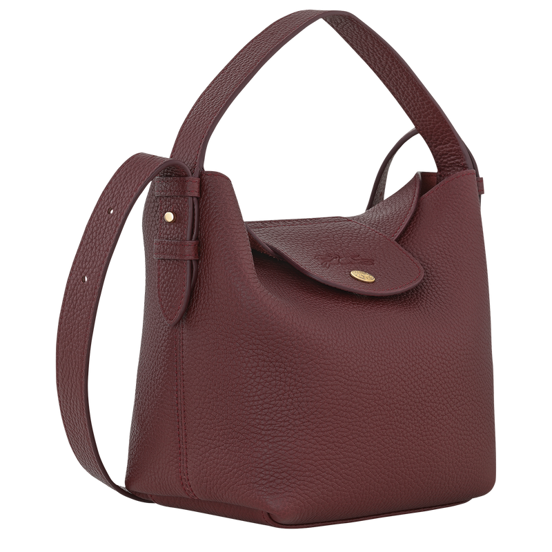 Sac seau S Le Cadence , Cuir - Bordeaux  - Vue 2 de 5