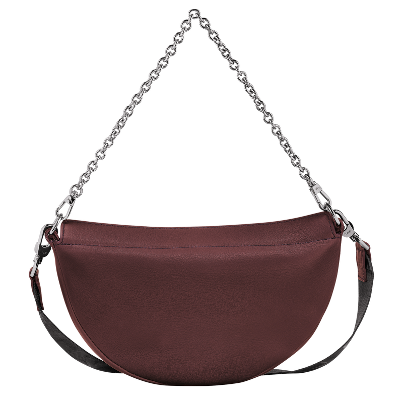 Smile S Crossbody bag , Plum - Leather  - View 4 of 5