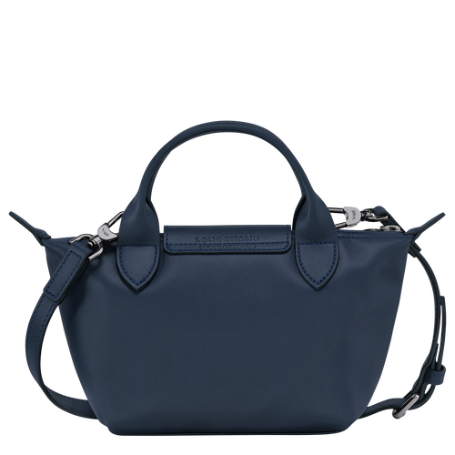 Handtasche XS Le Pliage Xtra , Leder - Navy - Ansicht 4 von 6