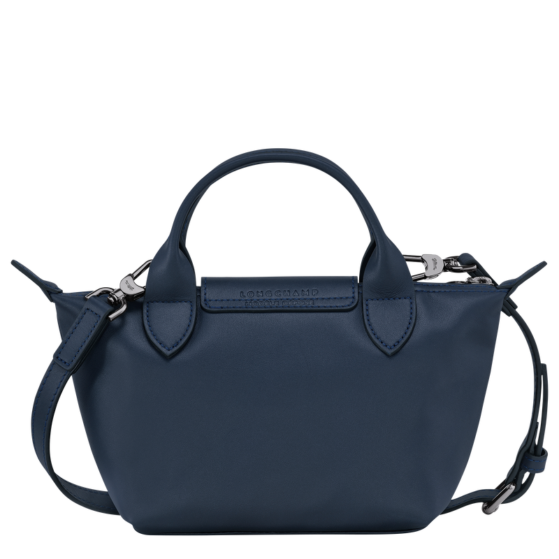 Handtasche XS Le Pliage Xtra , Leder - Navy  - Ansicht 4 von 6