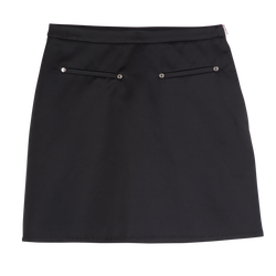 Skirt , Black - Techno satin