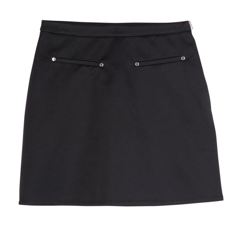 Skirt , Black - Techno satin  - View 1 of  4