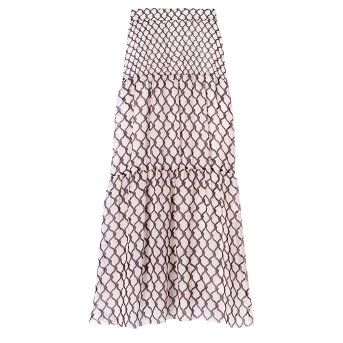 Long Skirt Spring Summer 2021 Collection Burgundy 60740soo009t40 Longchamp Dk