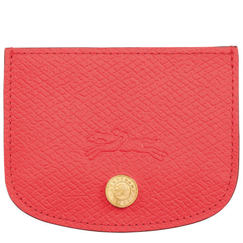 Épure Card holder , Strawberry - Leather - View 1 of  2