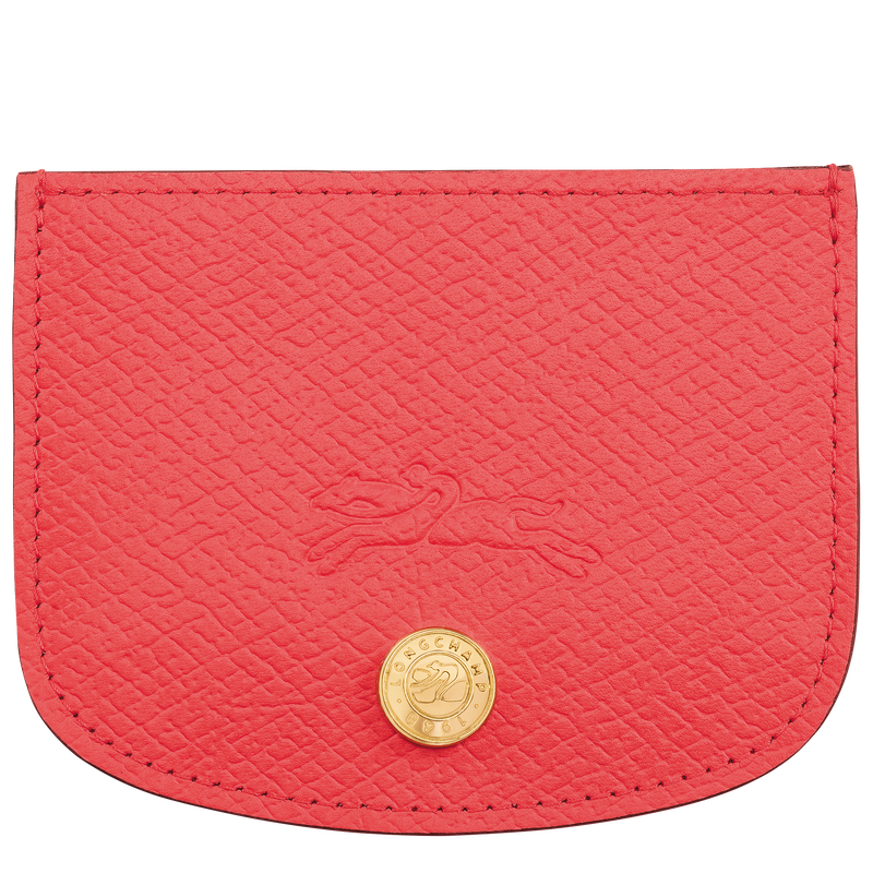 Épure Card holder , Strawberry - Leather  - View 1 of  2