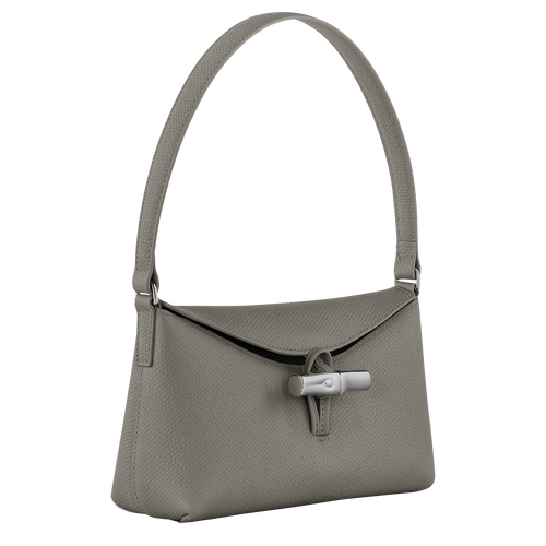 Le Roseau S Hobo bag , Turtledove - Leather - View 3 of  6