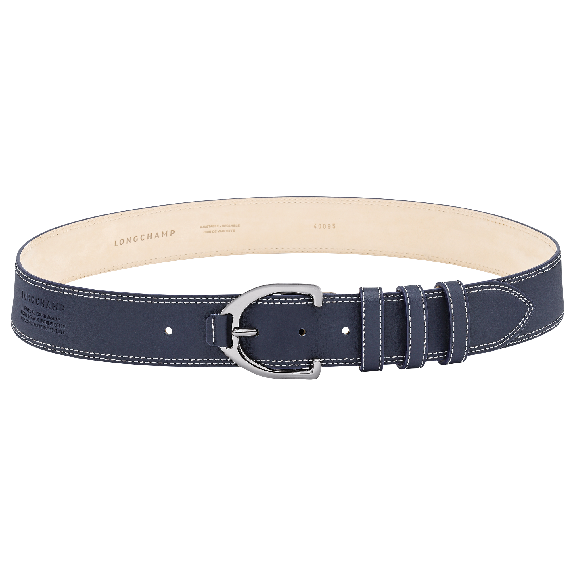 Ladies' belt, Navy - View 1 of
3 - zoom in Le Pliage Xtra Ladies' belt, Navy
