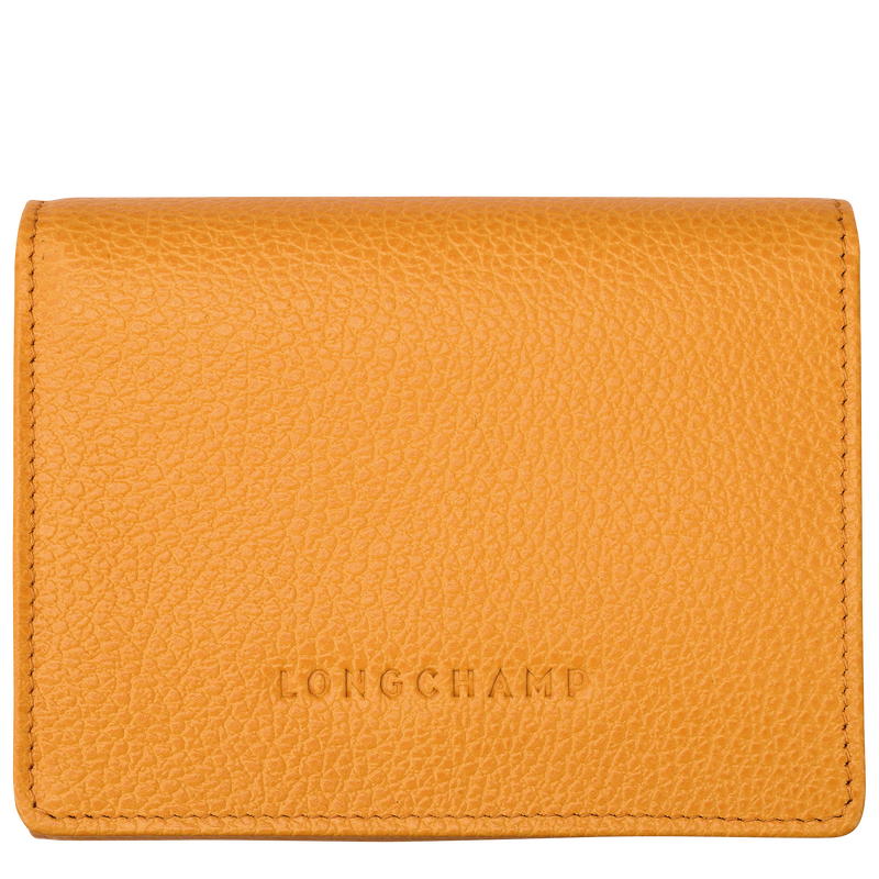 Le Foulonné Wallet , Apricot - Leather  - View 1 of 2