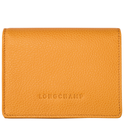 Brieftasche im Kompaktformat Le Foulonné , Leder - Apricot - Ansicht 1 von 2
