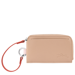 Le Pliage Collection Card holder , Beige - Leather