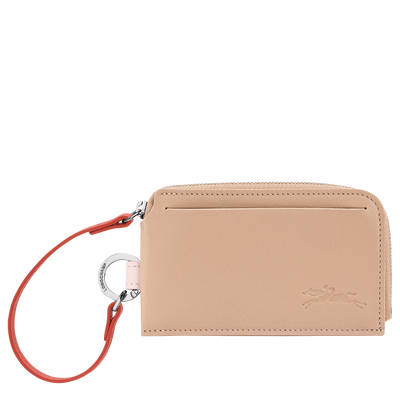 Le Pliage Collection Card holder , Beige - Leather