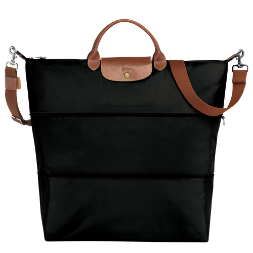 Le Pliage Original Travel bag expandable , Black - Recycled canvas - View 1 of 7