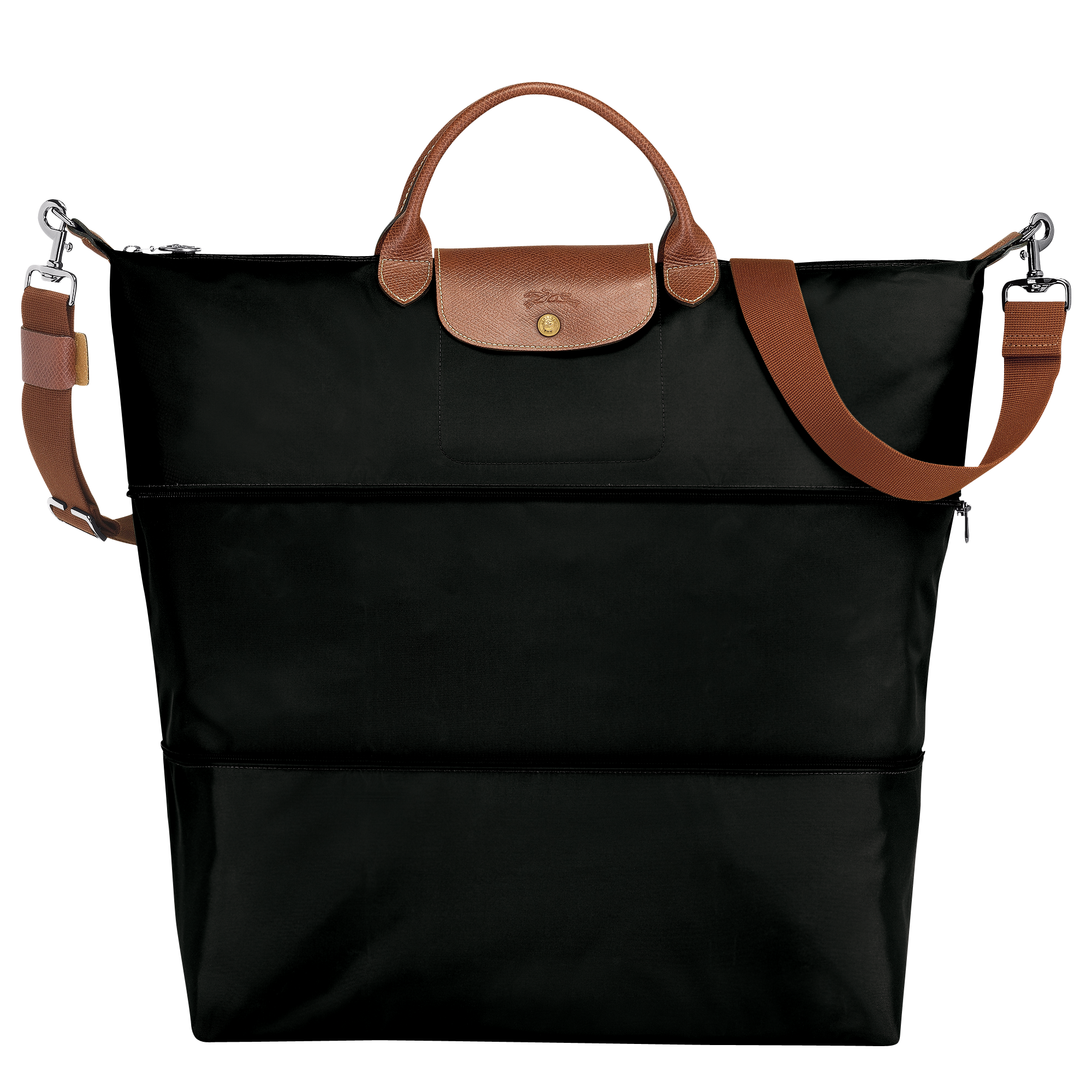 Le Pliage Original Erweiterbare Reisetasche, Schwarz