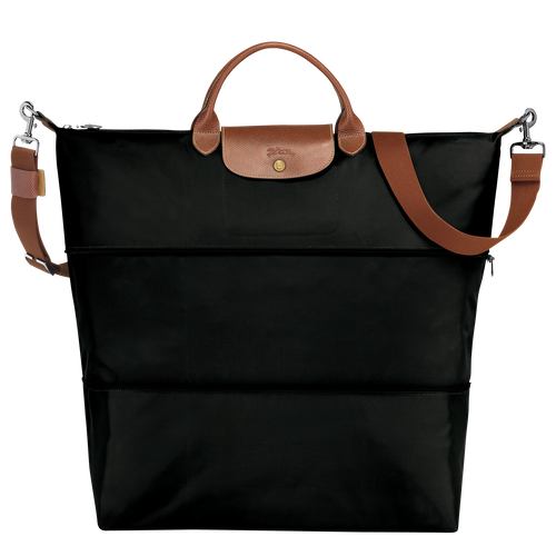 Le Pliage Original Travel bag expandable , Black - Recycled canvas - View 1 of  5
