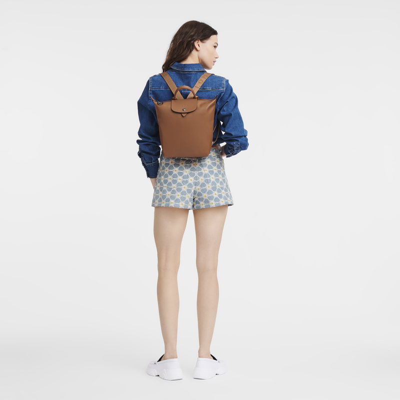 Le Pliage Xtra S Backpack , Cognac - Leather  - View 2 of  6