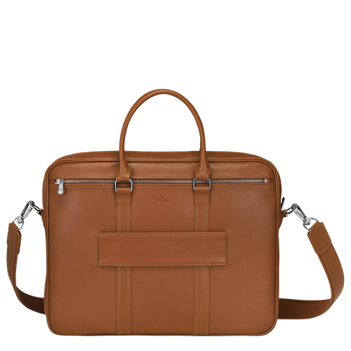 Le Foulonné S Briefcase , Caramel - Leather - View 4 of 5