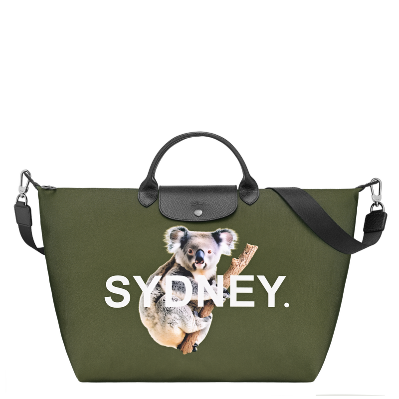 Le Pliage Du Monde L Travel bag , Khaki - Canvas  - View 1 of  1