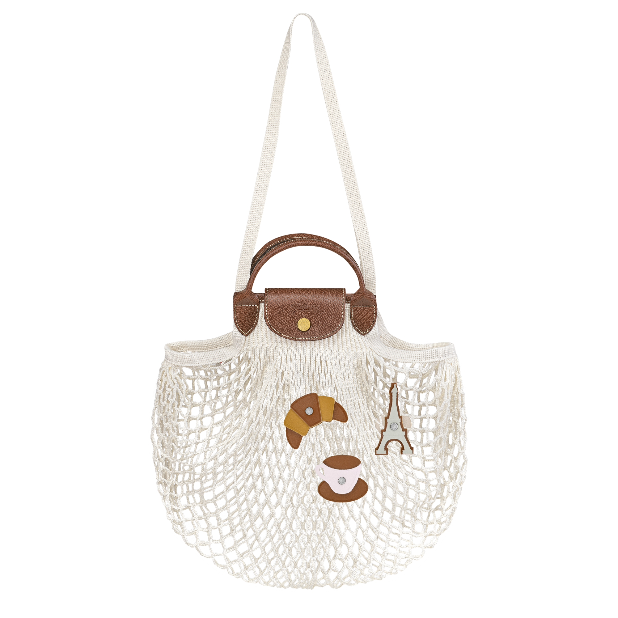 Le Pliage Filet Mesh bag L, Ecru
