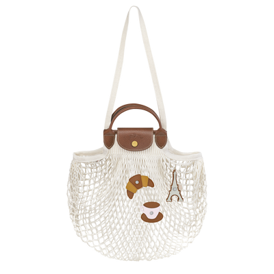 Le Pliage Filet Mesh bag L, Ecru