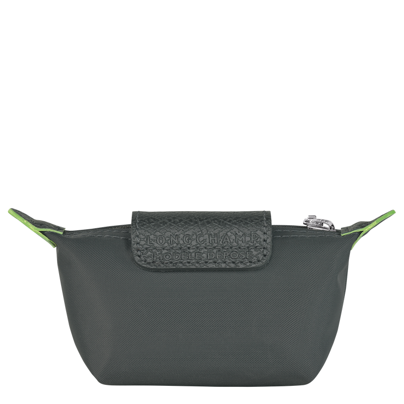 Porte monnaie Le Pliage Green Toile recycl e Graphite Longchamp FR
