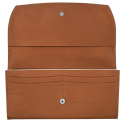 Roseau Continental wallet , Cognac - Leather