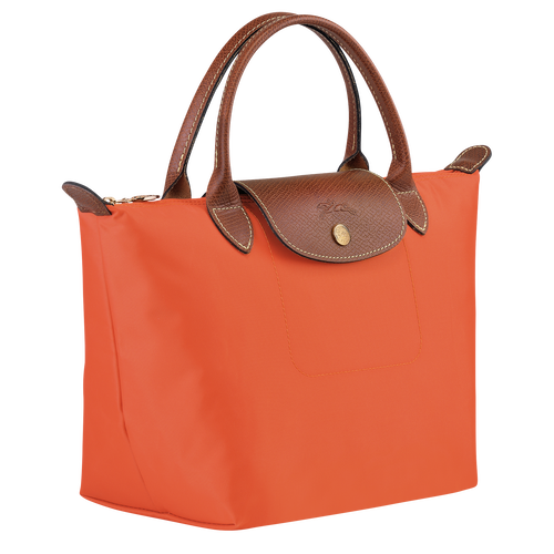 Le Pliage Original Tas met handgreep aan de bovenkant S , Oranje - Gerecycled canvas - Weergave 3 van  7