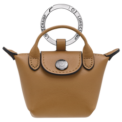 Le Pliage Xtra Key ring , Tobacco - Leather