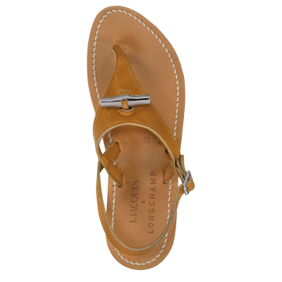 Longchamp x K.Jacques Sandals, Natural