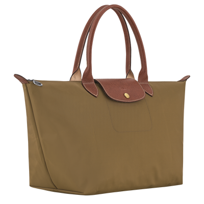 Le Pliage Original L Handbag , Olive - Canvas