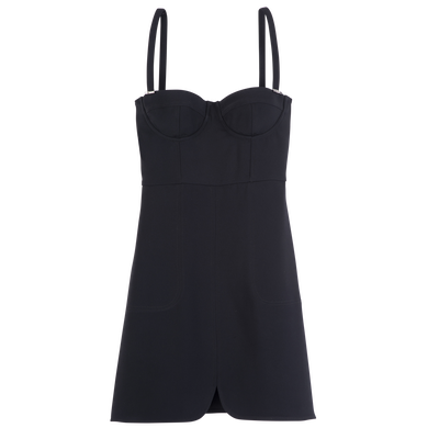 Dress , Black - Crepe