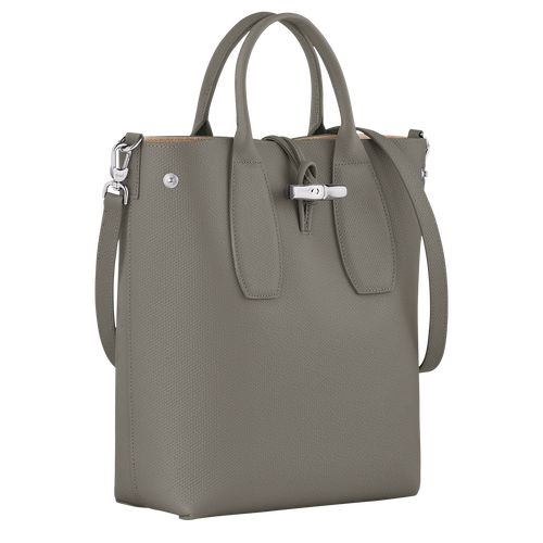Le Roseau M Crossbody bag , Turtledove - Leather - View 3 of  4