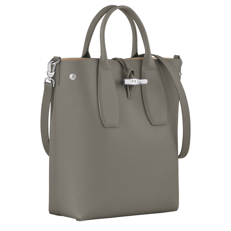 Le Roseau M Crossbody bag , Turtledove - Leather  - View 3 of  4