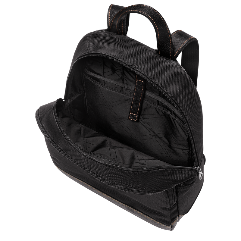 Boxford Backpack Black - Recycled canvas | Longchamp US