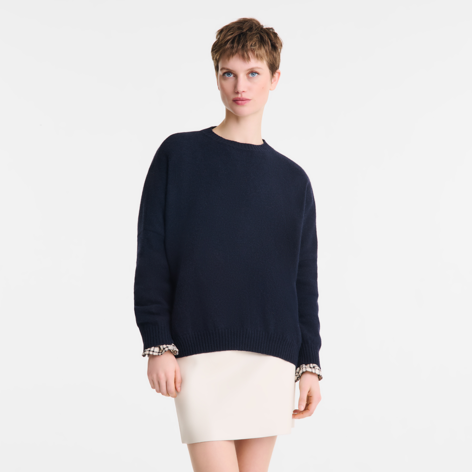 Pull, Marine - Vue 4 de
5 - agrandir le zoom null Pull, Marine