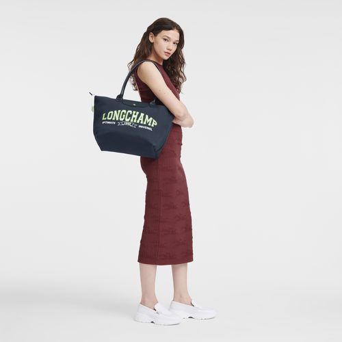 Bolso shopper azul marino sale