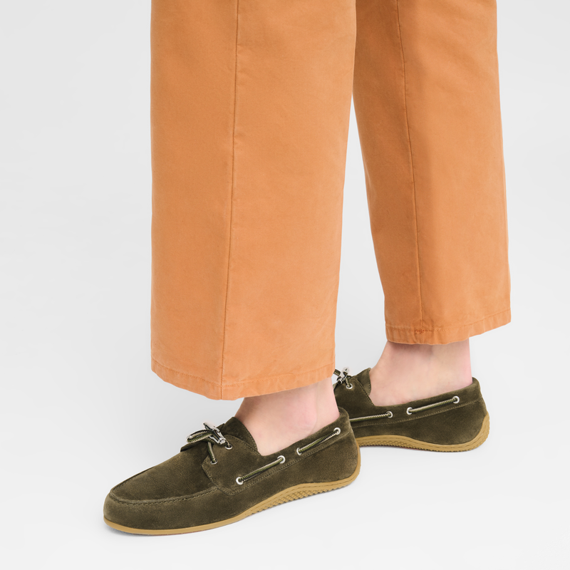 Mocassins Longboat , Pele - Azeitona  - Vista 5 de  5