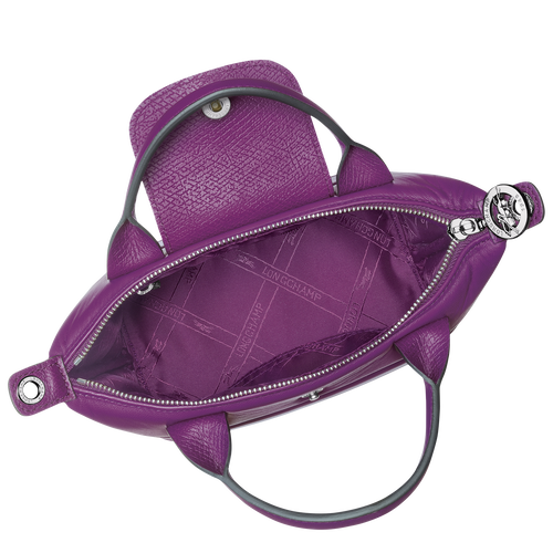 Le Pliage Xtra XS Handbag Violet Leather Longchamp US