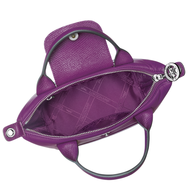 Le Pliage Xtra XS Handbag , Violet - Leather  - View 5 of 6