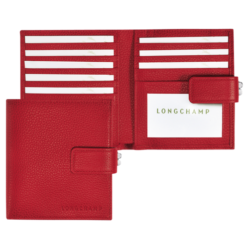 Compact wallet, 608 Vermilion Compact wallet, 608 Vermilion, hi-res