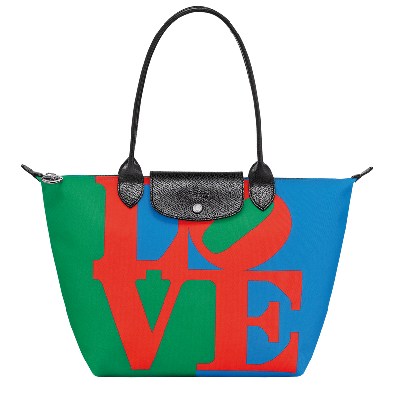 Shopping bag M Longchamp x Robert Indiana , Tela - Rosso  - View 1 of  6