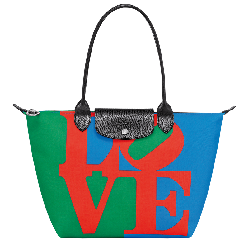 Shopping bag M Longchamp x Robert Indiana , Tela - Rosso  - View 1 of  6