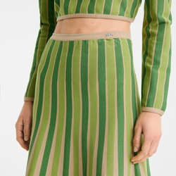 Skirt , Heritage Green - Fluid knit