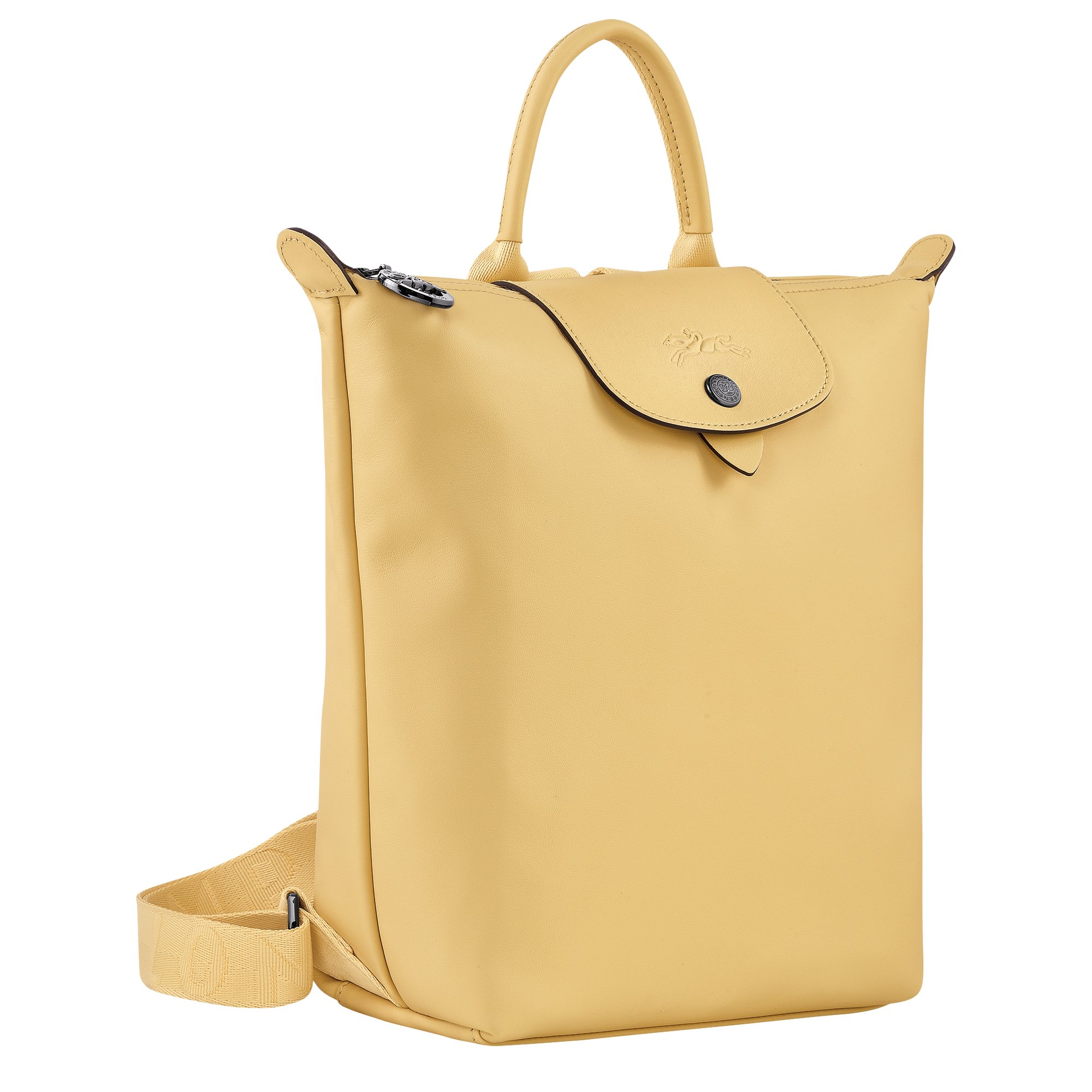 Longchamp Small Le Pliage Xtra Leather Tote Bag - Yellow