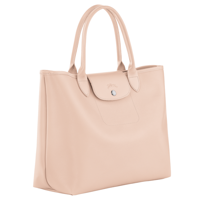 Le Pliage City L Tote bag , Nude - Canvas  - View 2 of  4
