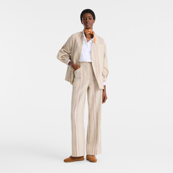 Kimono jacket , Rainbow - Jacquard striped cotton