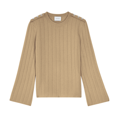 Sweater , Sand - Knit
