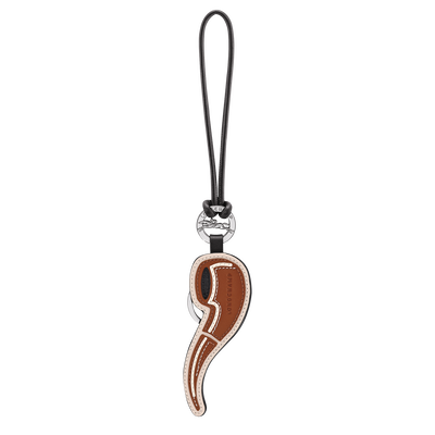 鑰匙圈 , 白蘭地酒色 - 皮革